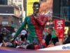 Potret Patung Cristiano Ronaldo Diresmikan di Times Square AS