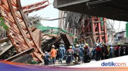 Crane Proyek Jembatan Tol di Thailand Ambruk, 5 Pekerja Tewas