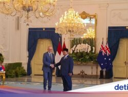 Prabowo Terima Kunjungan PM Australia Anthony Albanese di Istana Merdeka
